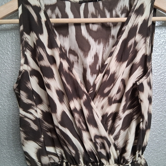 NWT Soprano Faux Wrap Animal Print Mini Dress    Size S - Picture 8 of 14